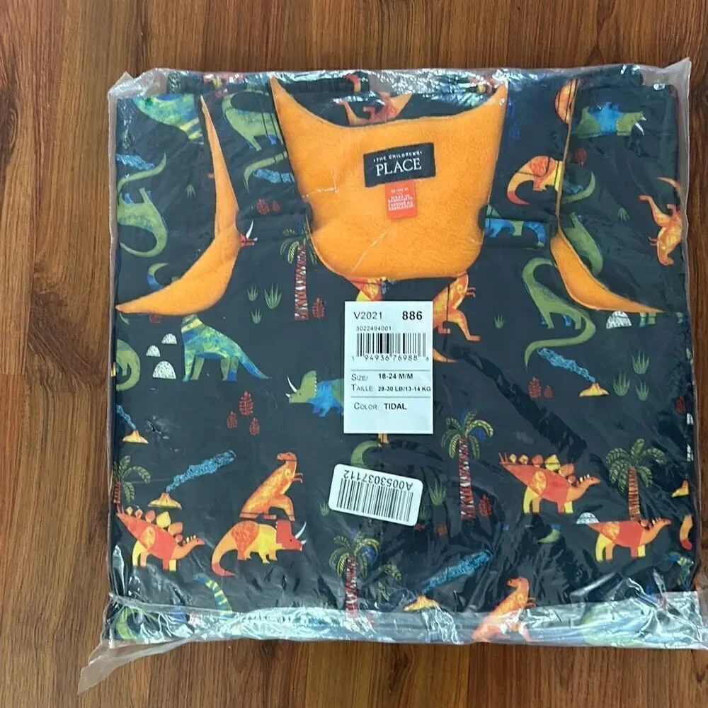 NWT the children's place snow overalls dinosaurs 18 to 24 months ski overalls